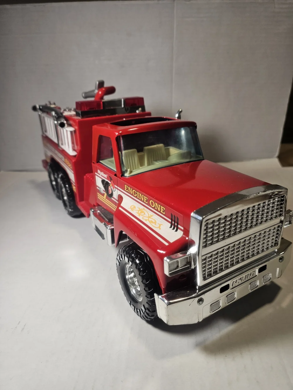 Nylint Rescue Pumper Fire Truck Pressed Metal Engine Vintage
